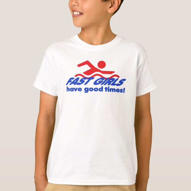 Schneller Mädchen-T - Shirt (Vorderseite)