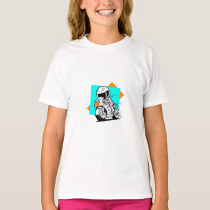 Schneller Motorradfahrer Kinder T-Shirt