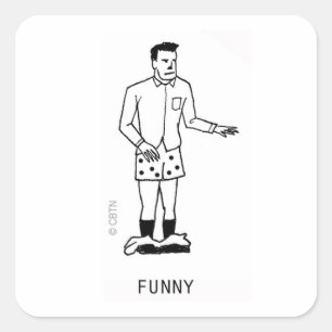 SCHNELLER QUADRATISCHER AUFKLEBER