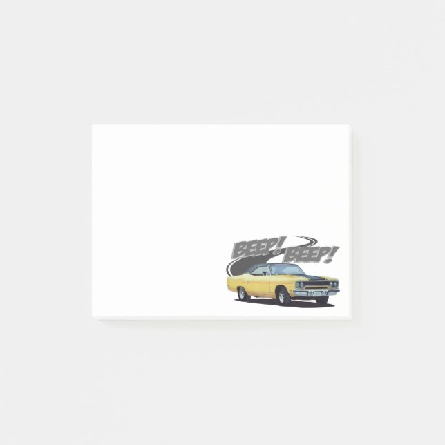 Schneller Roadrunner Post-it Klebezettel (Vorderseite)