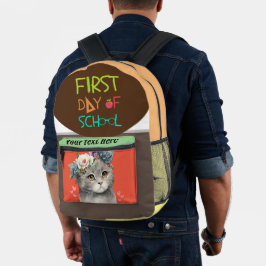 Schneller Schultag mit Liebe Bedruckter Rucksack