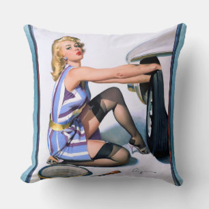 Schneller Wechsel von Gil Elvgren Kissen
