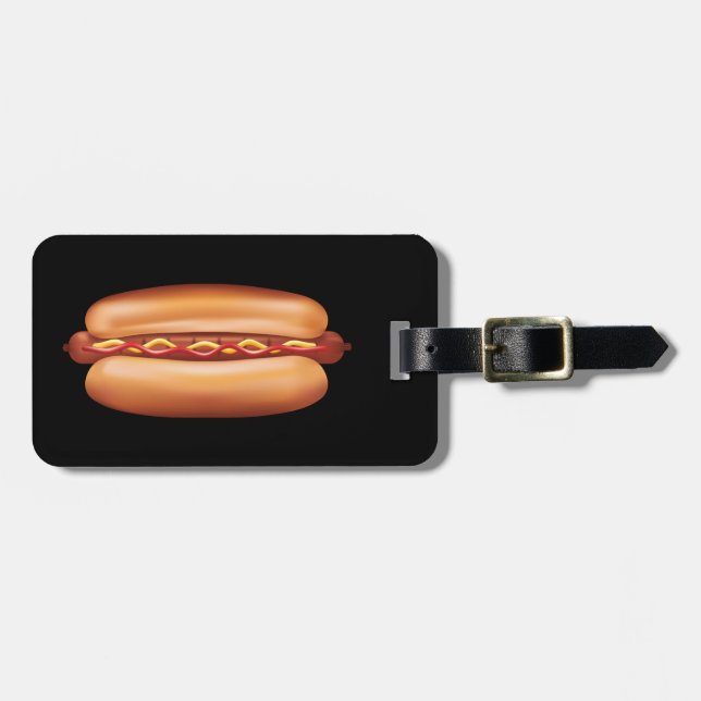 Schnellere Darstellung von Hot Dog mit benutzerdef Gepäckanhänger (Vorderseite horizontal)