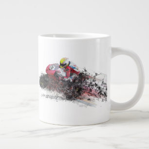 Schnellerer Motorradfahrer Jumbo-Tasse