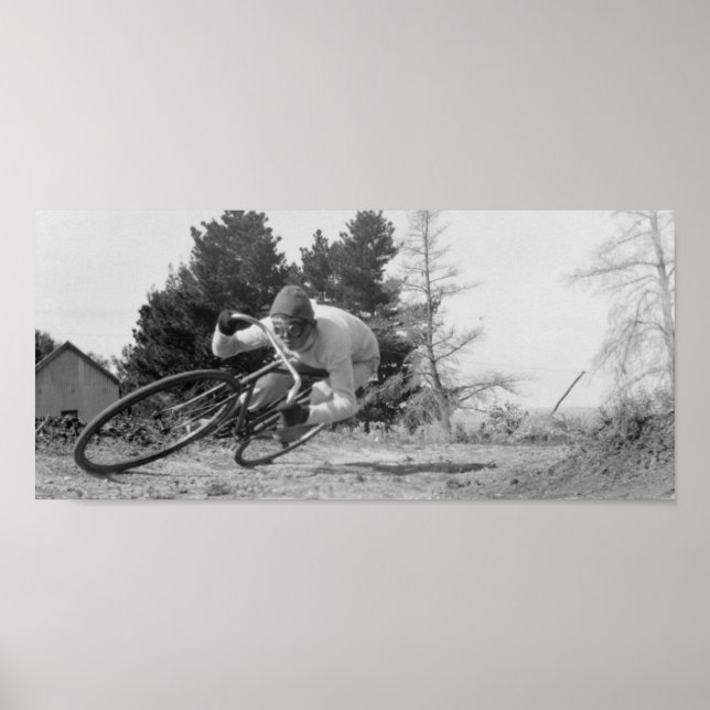 schnelles altes Fahrrad. Poster (Vorne)