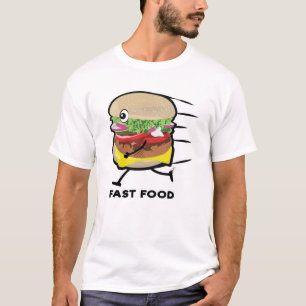 Schnelles Essen - Funny Burger Design T-Shirt