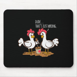 Schnelles Essen Hühnchenflügel Lustige Frittierte Mousepad