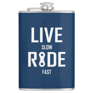 Schnelles Fahren mit Live Slow Ride Flachmann