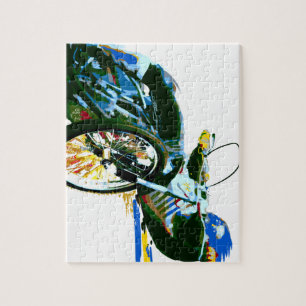 Schnelles fantastisches Speedway-Motorrad Puzzle