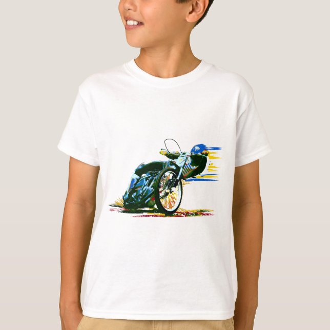 Schnelles fantastisches Speedway-Motorrad T-Shirt (Vorderseite)