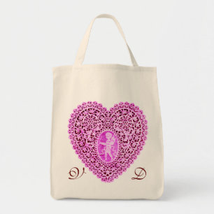 SCHNELLES LETZTES HERZSPINK-VIOLET-MONOGRAMM TRAGETASCHE