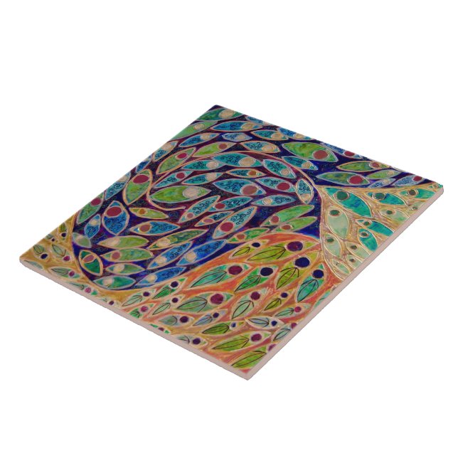 "Schnelles Schongebiet" (Malerei) Fliese (Seite)