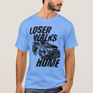 Schnelles und wütendes Sportwagen-Verlierer geht n T-Shirt