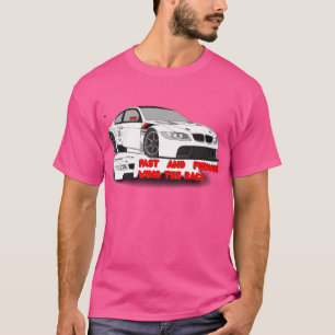 Schnellfahrer Grafischer T - Shirt mit feinem Stre