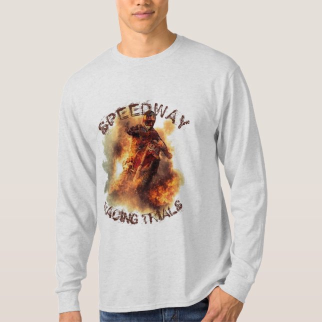 Schnellfahrversuche mit Motorrädern - T - Shirt vo (Vorderseite)