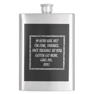 Schnellgrüße Flachmann