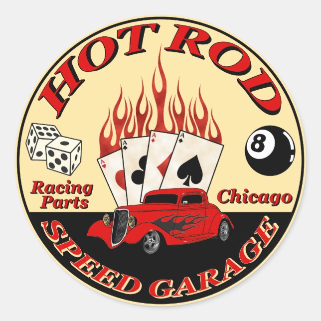 Schnellheftaufkleber Runder Aufkleber (Vorderseite)