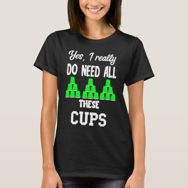 Schnelligkappen Sportstapel T-Shirt (Vorderseite)