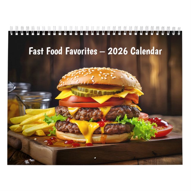 Schnellimbiss-Lieblinge – Kalender 2026 (Titelbild)