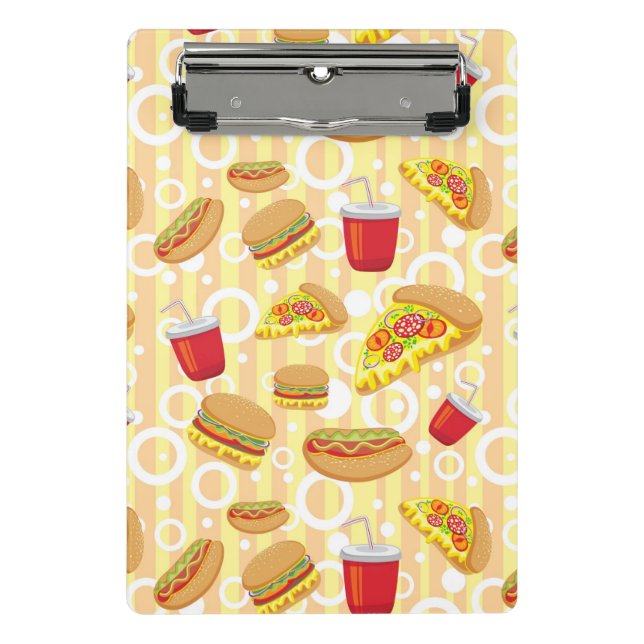 Schnellimbiß Mini Klemmbrett (Vorderseite)