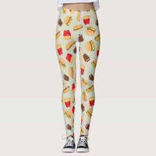 Schnellimbiss-Muster 2 Leggings