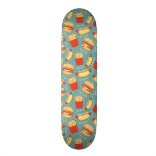 Schnellimbiss-Muster 3 Skateboard