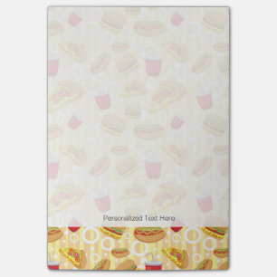 Schnellimbiß Post-it Klebezettel