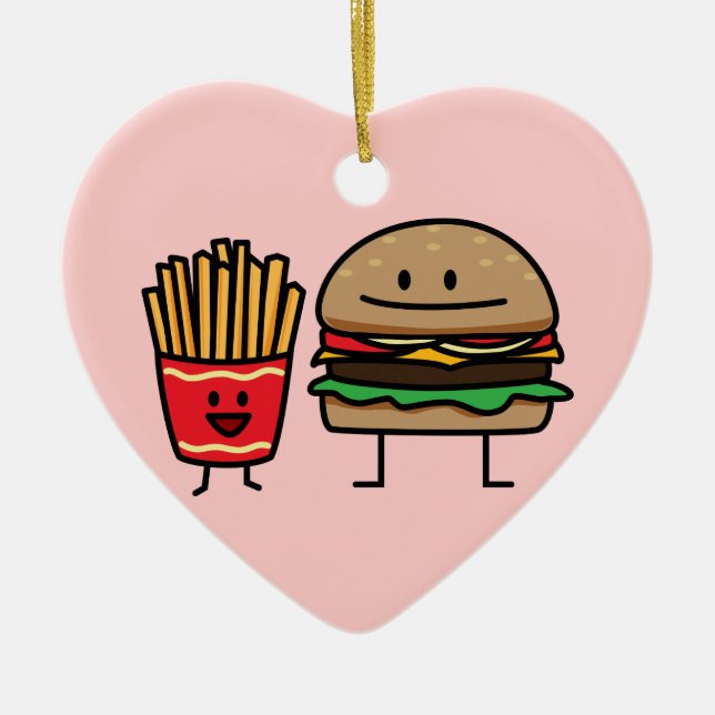 Schnellimbißbrötchenkram des Hamburgers und der Keramikornament (Vorne)