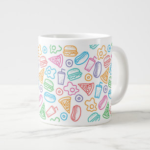 Schnellimbißmuster 2 Jumbo-Tasse