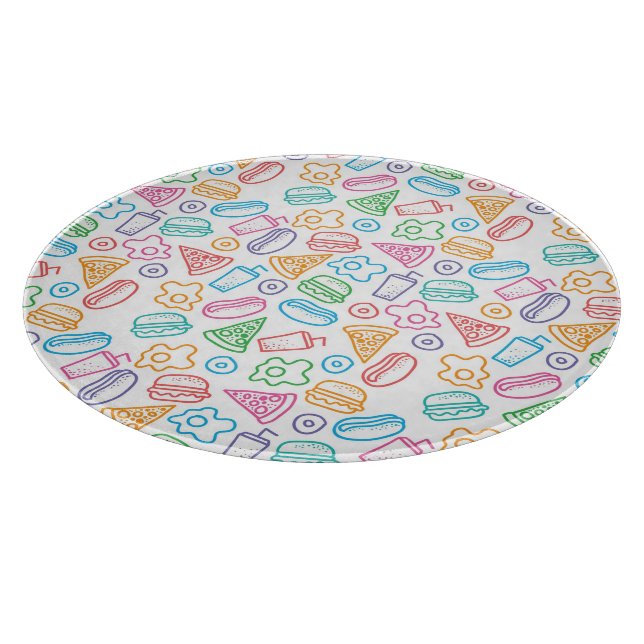 Schnellimbißmuster 2 schneidebrett (Ecke)