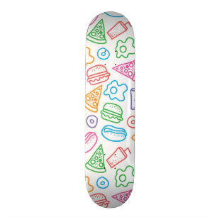 Schnellimbißmuster Skateboard