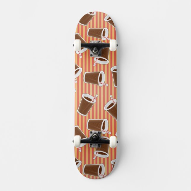 Schnellimbißmuster Skateboard (Vorderseite)