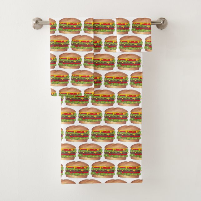 Schnellkochtopf für Hamburger Burger Cheeseburger Badhandtuch Set (Insitu)