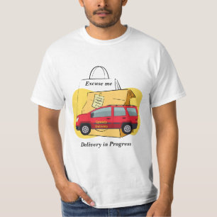 Schnelllieferfahrer Lieferung in Bearbeitung T-Shirt