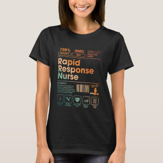 Schnellreaktionskrankenschwester Krankenpflege RN T-Shirt