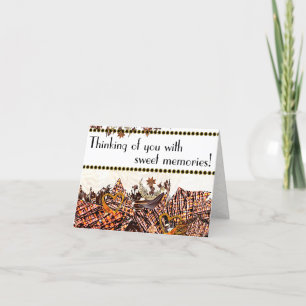 SCHNELLTAG! :) "DENKEN SIE" 4 x 5,6 KARTE