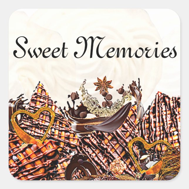 SCHNELLTAG! :) SQUARE STICKER (Vorderseite)