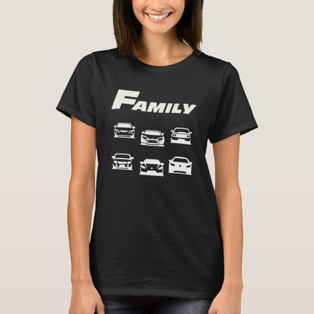 Schnellwagenfamilie T-Shirt (Vorderseite)
