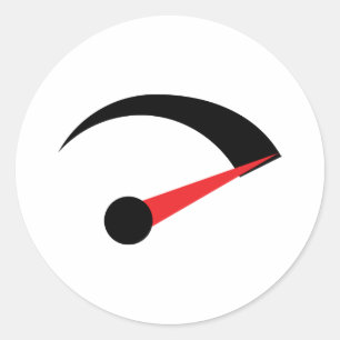 Schnellwarnanzeiger Runder Aufkleber