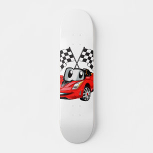 Schnellwettlauf auf dem Cartoon - Rückfärbung w Skateboard