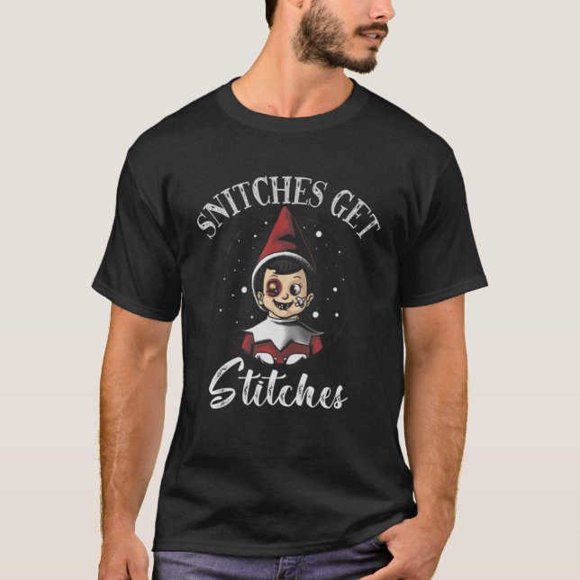 SCHNITCHEN ERHALTEN STICKKOSTEN T-Shirt (Vorderseite)