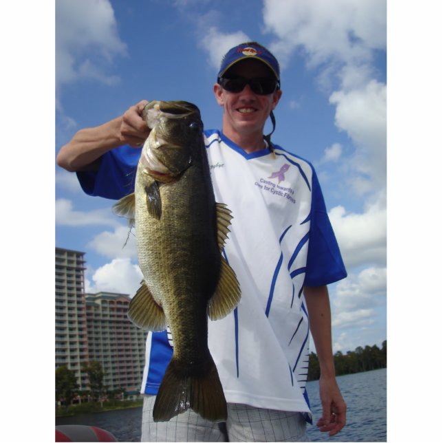 Schnitt der Gewohnheit 3D Ihrer Fische Freistehende Fotoskulptur (Vorne)