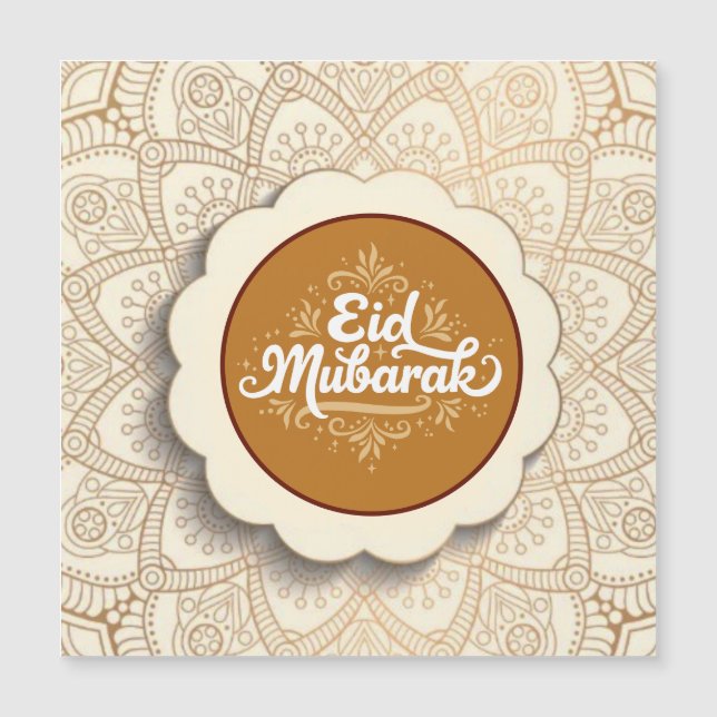 Schnitt Eid Mubarak Magnetkarte (Vorderseite)