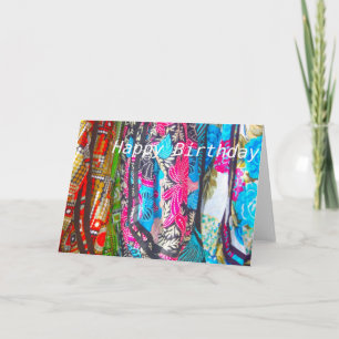 Schnitte in mehreren Farben Happy Birthday Card Karte