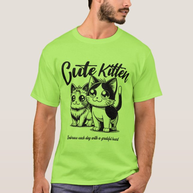 Schnittkatze T-Shirt (Vorderseite)