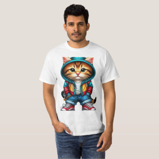 Schnittkatze T-Shirt