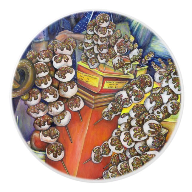 Schnittstelle zwischen Raum und Handel Keramikknauf (Vorderseite)