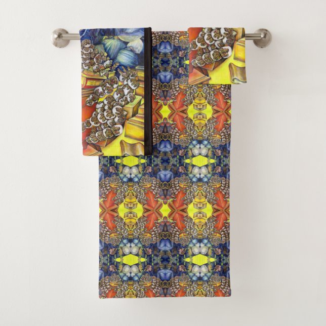 Schnittstelle zwischen Raumfahrt und Handel Badhandtuch Set (Insitu)