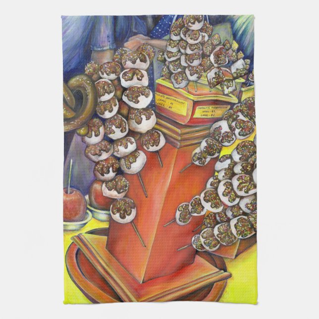 Schnittstelle zwischen Raumfahrt und Handel Geschirrtuch (Vertikal)