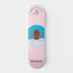 Schnitzeljagd Spaß Eichhörnchen graben Name anpass Skateboard